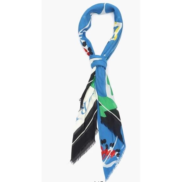 Kate Spade Springtime Bloom Modal Square Scarf 46" x 46"  NWT $98 - Picture 3 of 11